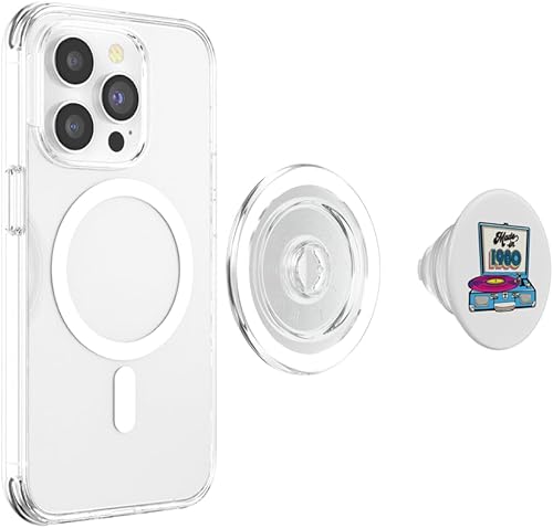 Miniatura 4 de Made In 1980 Turntable 80s Music Vinyl Record Player Retro PopSockets MagSafe PopGrip for iPhone