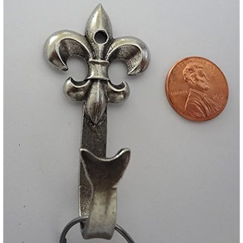 NORMA JEAN DESIGNS, LLC Fleur De Lis Wall Decor Hook, 1pc, Antique Silver Cover