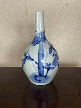 Amazon｜薩摩平佐焼 徳利 花瓶 染付 古伊万里 鍋島 平戸 九谷