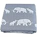 Lebze Muselinas Manta Bebé, Algodón Bambú 120x120 Muselina,"Diente de Elefante" Bambú Manta Bebé Chica o Baby Boy Mantas Swaddle