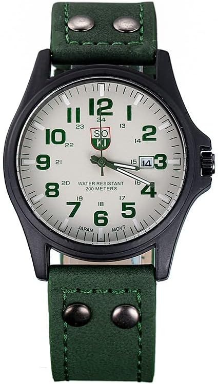 Men Watch for Ramadan Days Easter Vintage Mens Waterproof Date Leather Strap Sport Quartz Watch GN Ga2100 Metal Watch Band