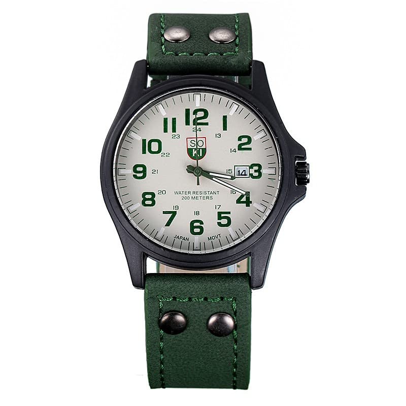 Men Watch for Ramadan Days Easter Vintage Mens Waterproof Date Leather Strap Sport Quartz Watch GN Ga2100 Metal Watch Band