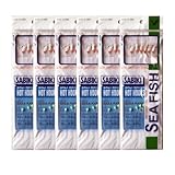 36-Piece Luminous Sabiki Rigs - Fishing Lures with Sharp Hooks for Freshwater & Saltwater(Hook Length 15.56mm, Width 6.87mm, Thickness 0.67mm,)