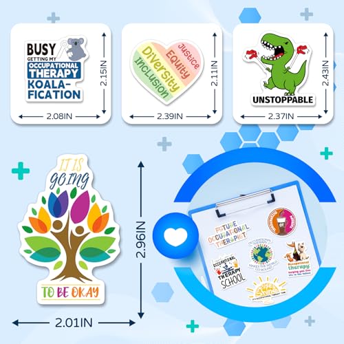 YTSQLER Occupational Therapy Stickers 200 PCS OT Stickers Bulk for Laptop Binders Water Bottle Occupational Therapist Gifts for Women Students Coworkers Adults - Image 4