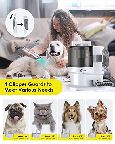 Dog Grooming Kit, 3.3L Pet Grooming Vacuum with Storage Bag, Dog Cat Grooming Supplies with Low Noise, Professional Grooming Tools Kit for Dogs Cats Animals - Image 3