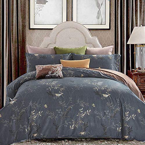 Cozyholy Boho Duvet Cover Set Queen Size 3 Pieces Leaf Pattern Reversible Bohemian Print Bedding Set Soft Microfiber Duvet Cover With Pillowcases Zipper Closure #TOP7