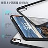 Telaso iPad A16 ケース MagSafe対応 スタ 半透明バックカバー 耐衝撃 軽量 薄型 傷つけ防止 TPU PC iPad 11世代/10世代ケース (2025/2022モデル) 10.9 インチ ブラック #4