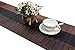 SHACOS Table Runners Woven Vinyl Table Mats 12x54 inch for Kitchen Dining Table Non Slip Washable, Ombre Coffee Black