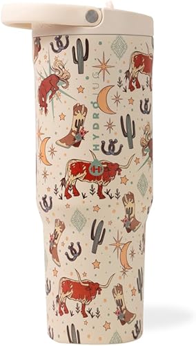 Miniatura 21 de HydroJug Sport Botella de acero inoxidable con popote, aislada al vacío, de 40 onzas, a prueba de fugas, diseño ergonómico, reutilizable, apta para