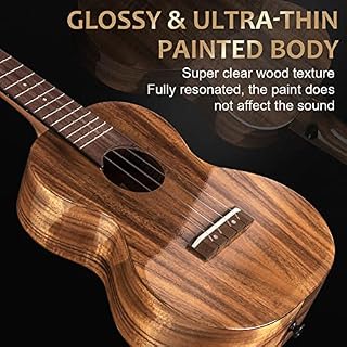 AKLOT All Solid Acacia Ukulele, 26 Inch Tenor Ukelele Super Warm tone for Professional Beginners Adults Kit with Free Online Courses,Gig Bag,Strap,Tuner,Picks,Book Instruction,Humidifier,Clean Cloth - Les Beatles, Paul McCartney, John Lennon, RIngo Starr, George Harrison AKLOT All Solid Acacia Ukulele, 26 Inch Tenor Ukelele Super Warm tone for Professional Beginners Adults Kit with Free Online Courses,Gig Bag,Strap,Tuner,Picks,Book Instruction,Humidifier,Clean Cloth – Image 6