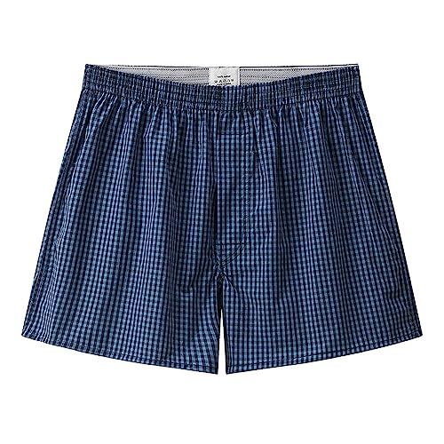 Albornoz para mujer y hombre con estampado de cuadros, estilo holgado, talla grande, cuatro estaciones, transpirable, pijama para hombre, pantalones cortos de pijama divertidos, pijama para hombre