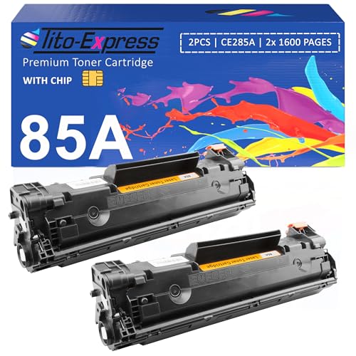 85A CE285A   Tóner compatible con HP LaserJet P1102W P1102 M1212NF M1132 MFP M1217NFW M1212 M1132 M1210 M1210MFP P1108 P1109 P1009w Negro Multipack de 2