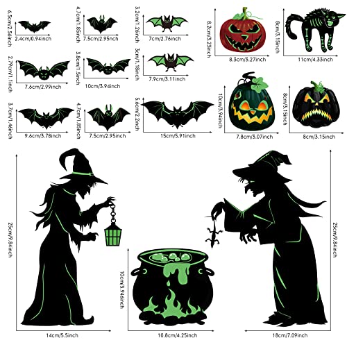 Decoraciones Magnéticas Halloween 16 Piezas Luminosas miniatura 4
