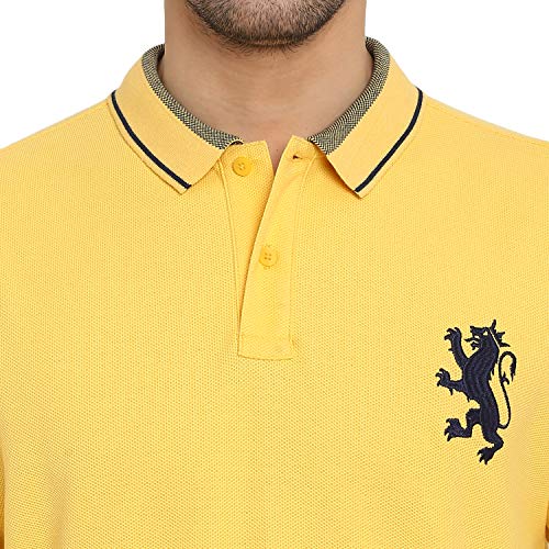 Image of Red Tape Men's Solid Regular Fit Polo