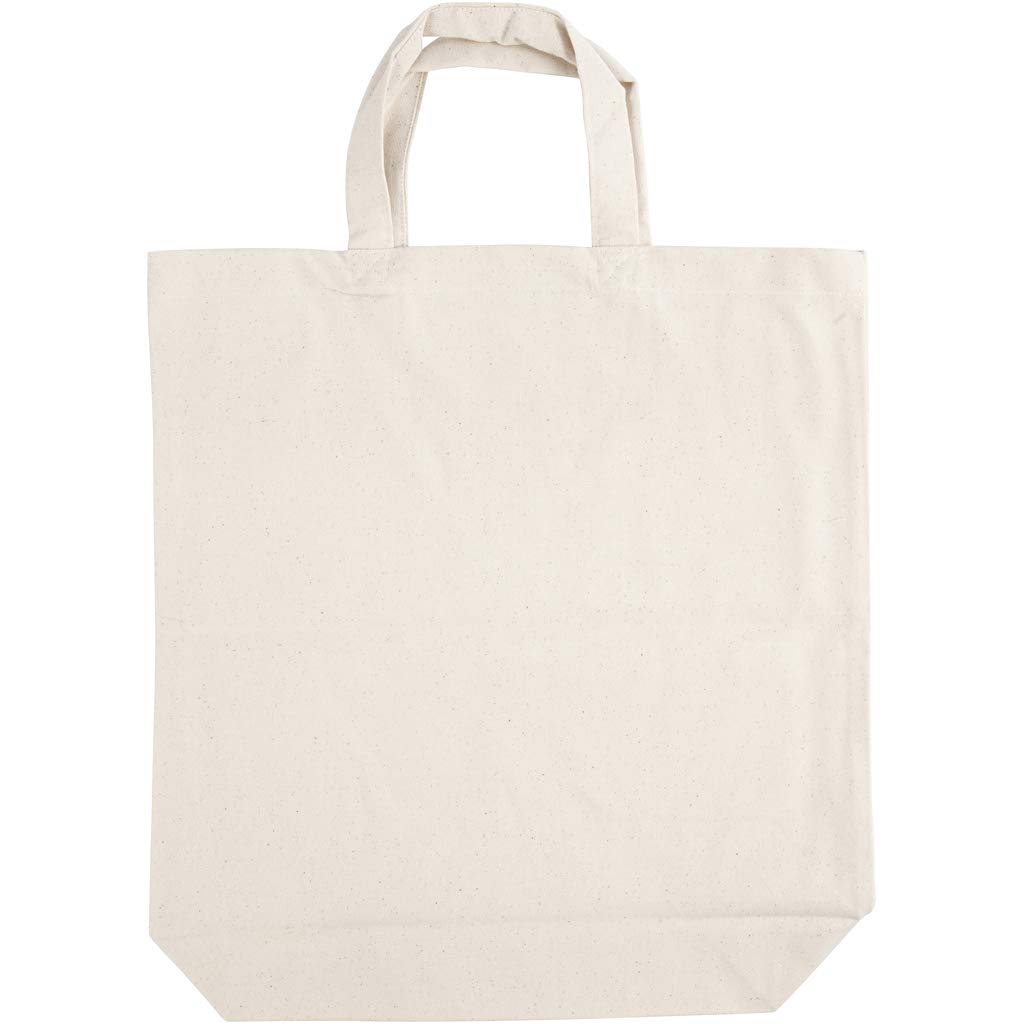 Creativ Company Stofftasche 39x44x10 cm, 310 g, Hellnatur, 1 Stk.