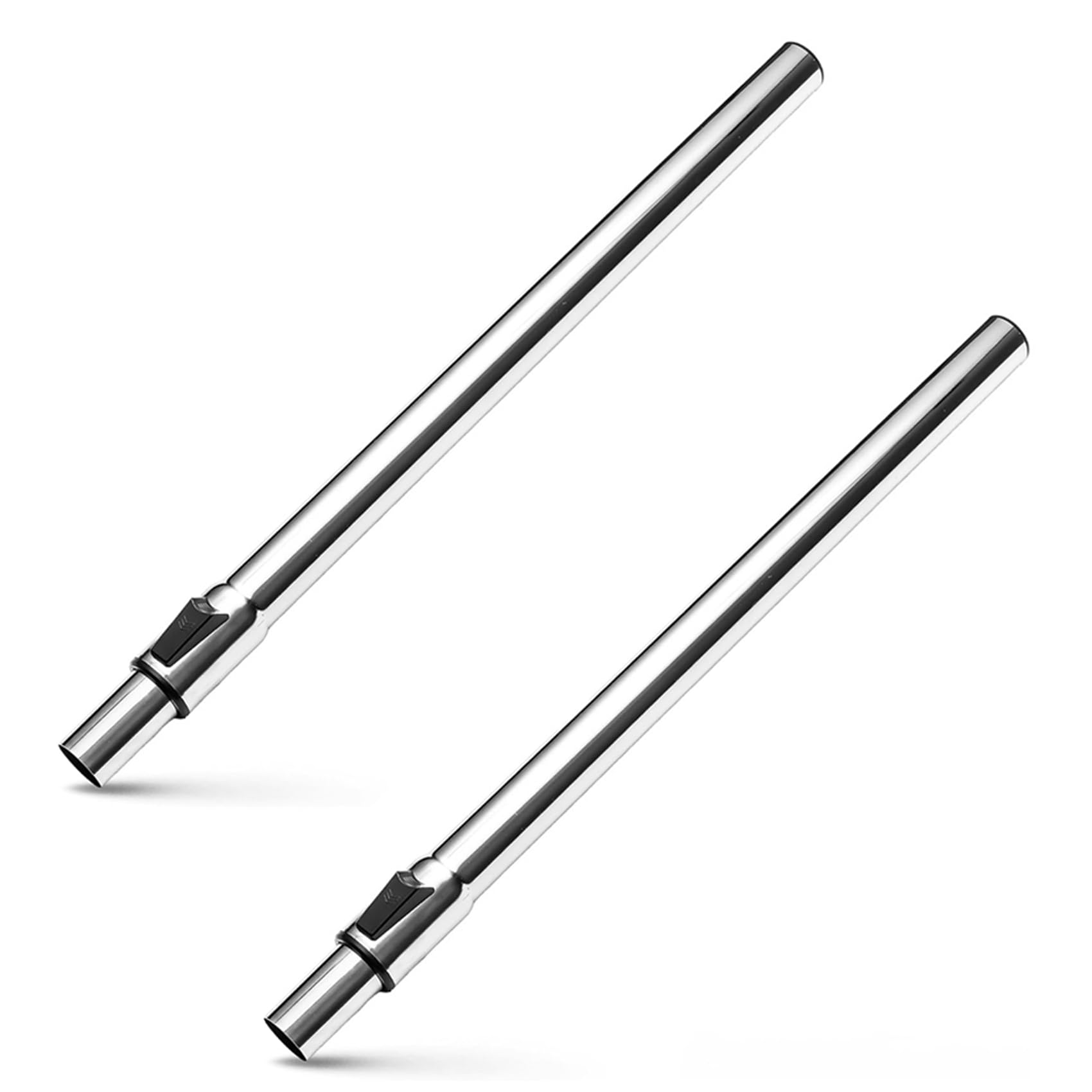 Hndhbfgrt Silver 2X Vacuum Cleaner Tube Telescopic Tube,32Mm Connection Universal Pipe, Suitable For Most Models, Vacuum Cleaner Tube