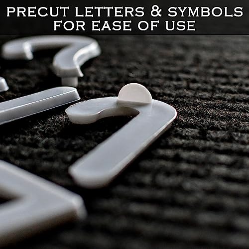 Letter Board Plastic Letters Set 2 Inch, Letter Board Letters Only NO BOARD INCLUDED, White Large Felt Board Letters, Plastic Letters Letter Board, Felt Letter Board Letters Symbols