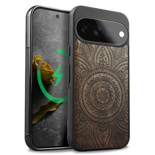 Étui pour Pixel 11 pour éviter les rayures grâce au bois de noyer rigide