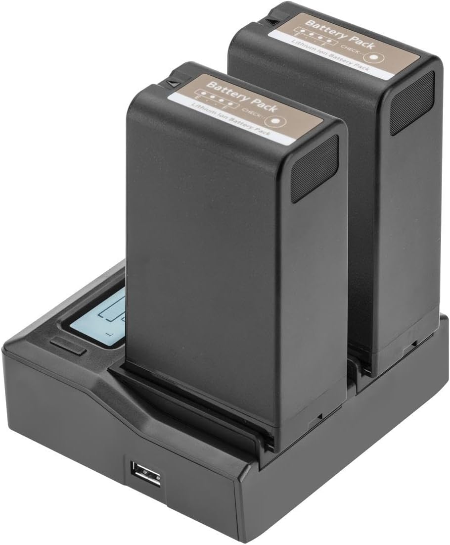 Dual Smart Charger with LCD Screen for Sony BP-U Series Batteries