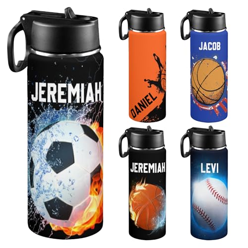 Personalized Soccer Water Bottle, 18 oz