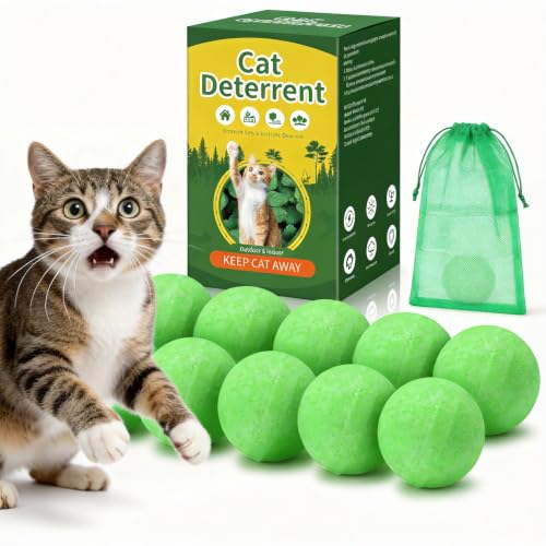 RIOSYE Cat Deterrent Outdoor & Indoor Cat Repellent Essential Oils Ball Anti Cat Scratch