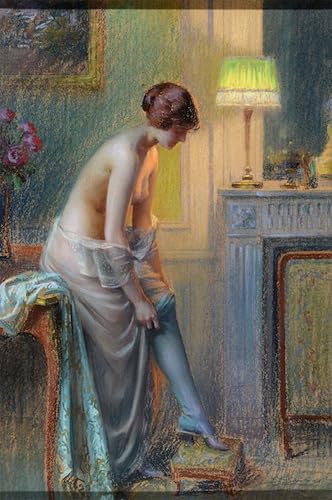 Affiche toile Le Calze Blu Delphin Enjolras poster reproduction art portrait mural 60x90cm