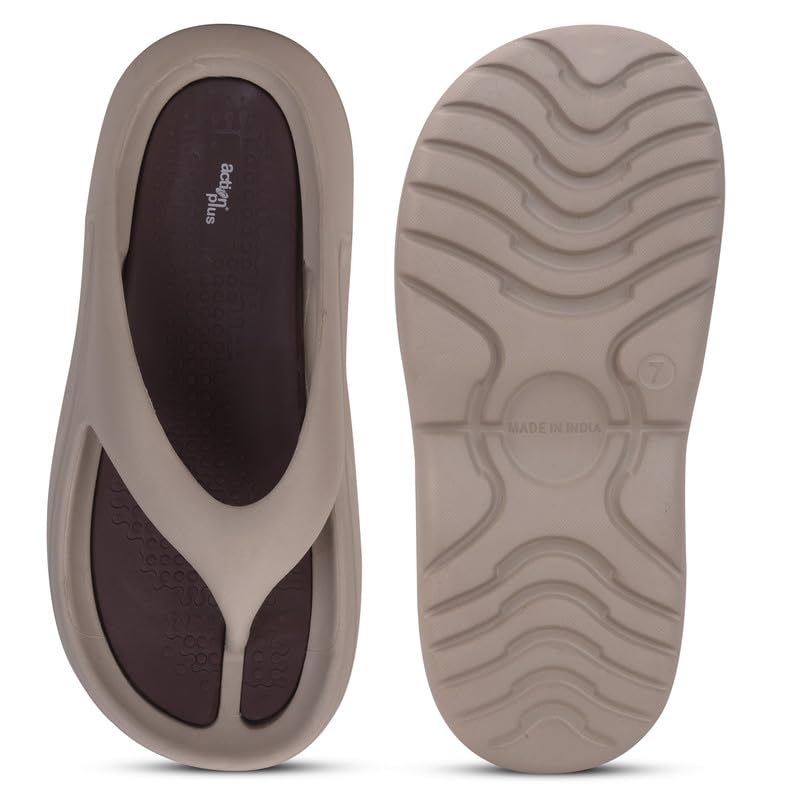 Image of ACTION Extra Soft Men's PILO Comfort Slippers | Lightweight & Anti-Skid Flip Flops with Cushioned Footbed | Waterproof Slippers for Men & Boys - ART APTM-26