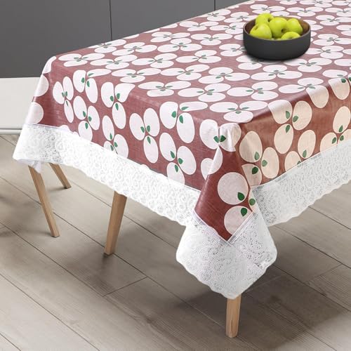 Image of Dakshya Industries PVC Waterproof Center Table Cover 40 x 60 Inch | Rectangle Coffee Table Cover | Spill Proof Oil Resistant Dustproof Heat Resistant Wipe Clean