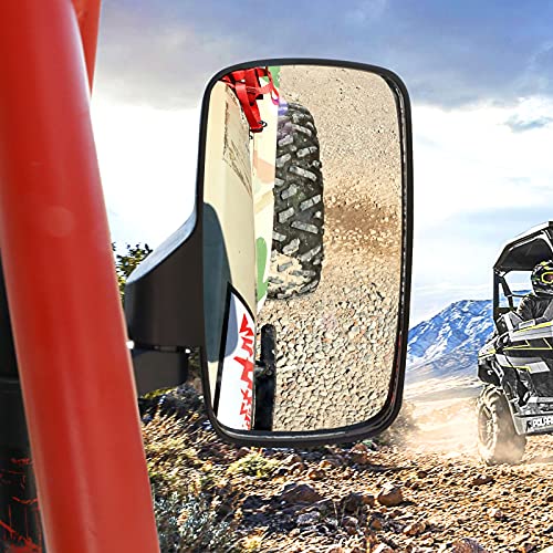 BETOOLL Upgraded Adjustable Pair UTV Side Mirror Set 1.75 or 2inch Roll Bar Cage, Universal UTV Side View Mirrors High Impact(Pack of 2) by BETOOLL - Image 8