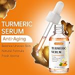 Kurkuma Serum für dunkle Flecken Remover, Kurkuma dunkle Flecken Corrector Serum Öl für Gesicht & Körper, natürliche Kurkuma Haut Aufhellung Öl für Kämpfe Akne, heilt Narben, Kurkuma Hautpflege – Bild 5