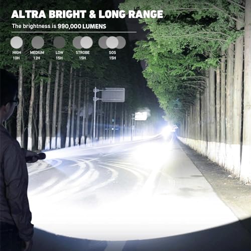 Lylting P70-YS-2 Rechargeable Led Flashlights High Lumens, 990,000 Lumen Brightest Flashlight thumb #1