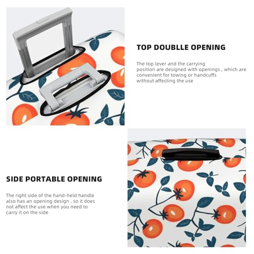 Luggage Cover - Bright Persimmon Print Travel Suitcase Covers For Luggage, High Elasticity Suit Case Cover Protector Fits 18-32 Inch4