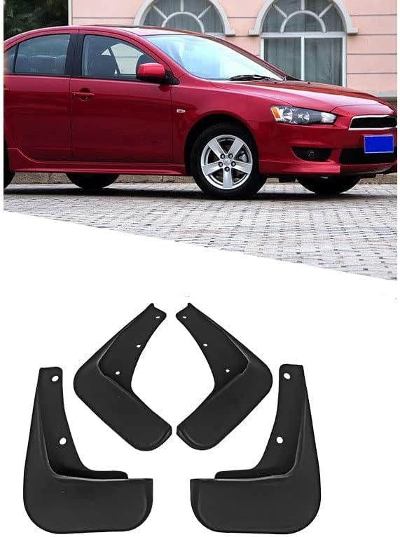 HALEUPCar Mud Flaps Splash Guards, 4 Pcs Car Fender Front Rear Wheel Splash for Mitsubishi Lancer EX/Lancer EX Sport 2010-2016 Auto Styling Accessories,Ex-sport