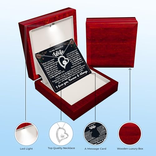 Husband To Wife Necklace Present Forever Love Jewelry Gift to My Hot Wife for Annivrsary3