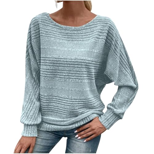 Pull manches chauve-souris femme : le haut en tricot doux anti-froid