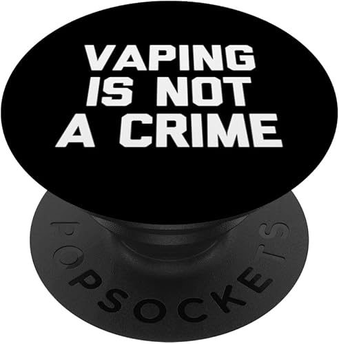 Vaping is Not A Crime Camiseta divertida y genial vape fumar vaping PopSockets intercambiables PopGrip