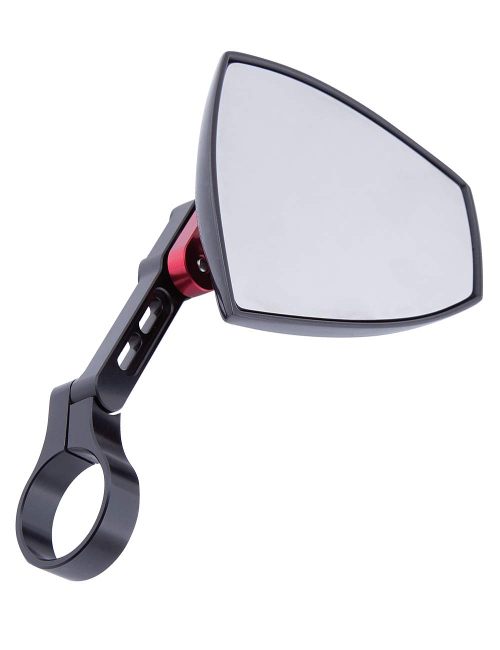 HIGHSIDER Wave Motorrad Lenkerendenspiegel, in 4 Farben, E- geprüft (2er-Pack) (Dunkelrot)