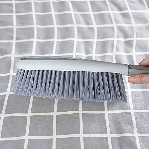 Tian Chen Hand Broom, 14 Inch Large Counter Duster, Slightly Stiff Plastic Bristle Brush With Long Handle, Sweep For Furniture, Floor, Bench, Carpet, Woodworking, Patio, Home, Shop(Gray, 14 Inch) #TOP6