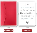 Londue Father Day Gifts for Dad, Humorous Fathers Day Card Gift from Son Daughter Kids, Special Card for Dad With Heart, Funny Birthday Cards for Father