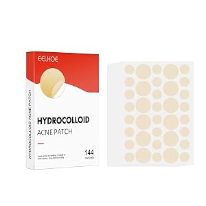Hydrocolloid Acne Patches 144 Count Invisible Pimple Patches for Face Day Night Use Spot Treatment with Salicylic Acid