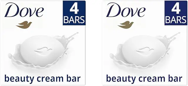 Dove Original Beauty Bar with ¼ Moisturising Cream Soap - Pack of 2