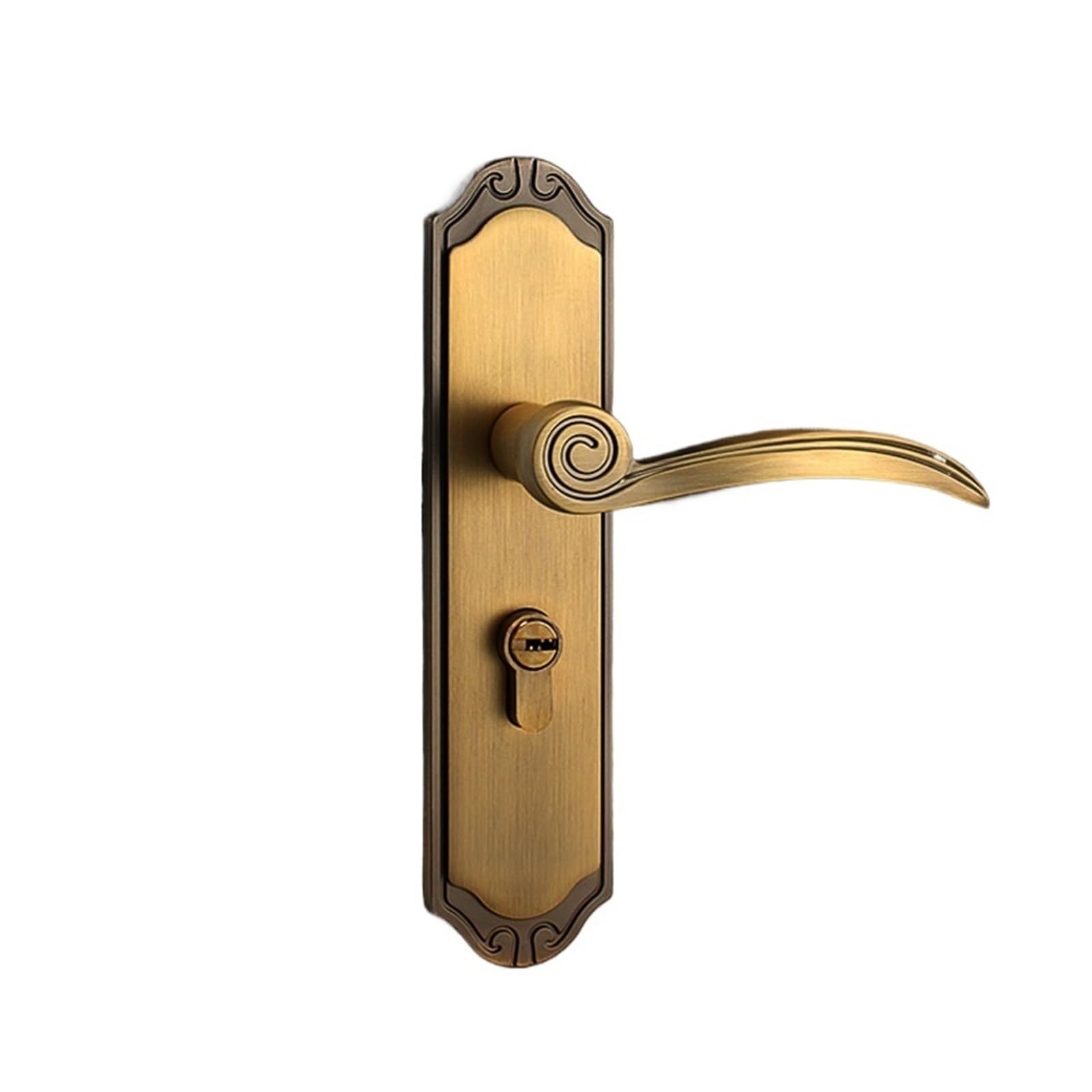 Serrure de type poignée de porte bronze pour intimité