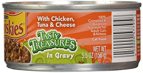 Friskies Canned Tasty Treasures Cat Food, Chicken & Tuna, 5.5 oz, 1 pack - image 2