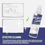 LOUKIN Non-Toxic Nettoyeur de tableau blanc, 8.5oz Nettoyeur de planches à sec, Spray de nettoyage de tableau blanc à faible odorat avec tenue, élimine les marques obliques des tableaux blancs, Chalkboard