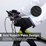 anqier Fahrradhandschuhe Herren Damen Winter Handschuhe- Touchscreen, rutschfest & warm Winddicht für Radfahren, Läuft, Skifahren, Autofahren