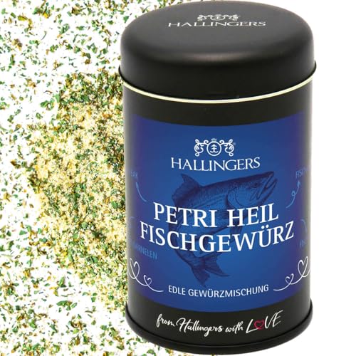 Hallingers Petri Heil Fischgewürz - Gewürz-Mischung für Fisch, Gemüsepfanne & Avocado -...