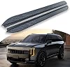 2 piezas estribos laterales fijos antideslizantes para Kia Telluride 2026-2027, aluminio negro 2