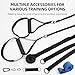 Swedish Ladder, Wood Stall Bar with Suspension Trainer Straps, Pull-Up Dip Bar Attachment, Strategic Rods, for Home, School, hysical Therapy and Gymnastics, Upgrade Installation