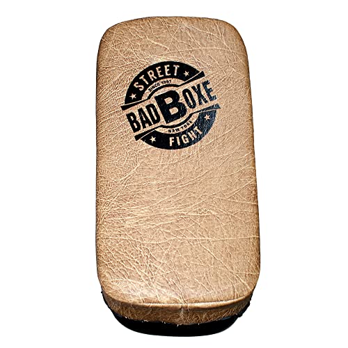 Badboxe Arm Pad Curved Strike Shield Kickboxing,Taekwondo, Punching, Foot, Knee And Elbow Target, Coaching Kick Boxing, Mma, Martial Arts, Karate, (Sold As Single) (Vintage Brown) #TOP3