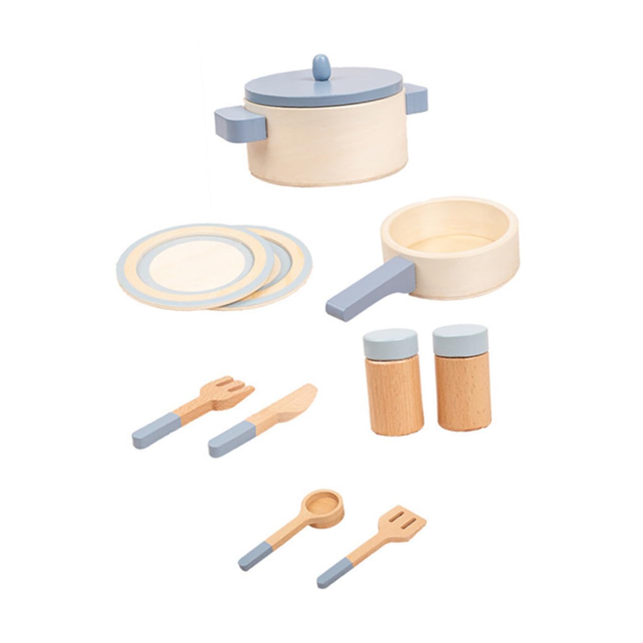 ERINGOGO Cocina de Juguete Infantil de Madera Utensilios Simulados para Juguete Educativo para Desarrollo y Juego Casa